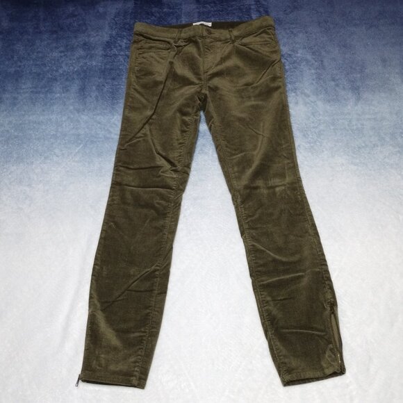 Women's Made and Loved Loft Green Corduroys Size 6/28. EUC. - Picture 1 of 8